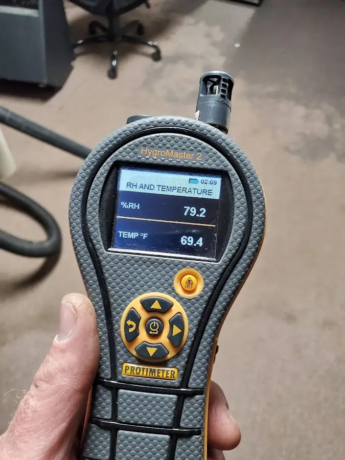 Moisture meter humidity assessment for Fire & Smoke Damage Restoration in East Aurora